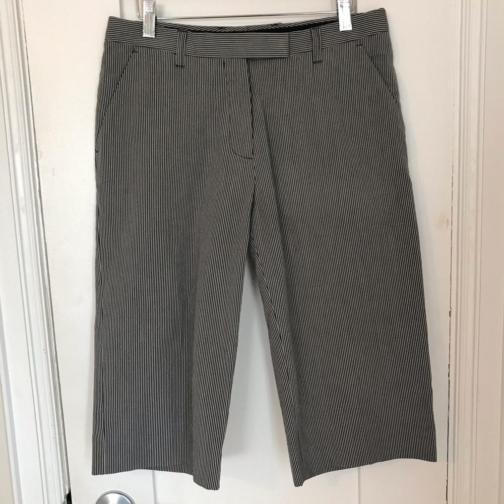 Veronique Branquinho Tailored Crop Striped Pant